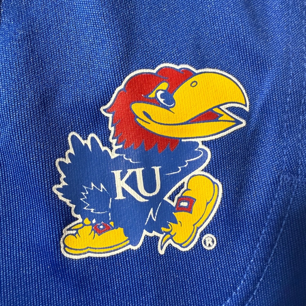 Adidas Kansas Jayhawks Men Blue AEROREADY Training Shorts 2XL‎ JF4981 NEW - Picture 3 of 6